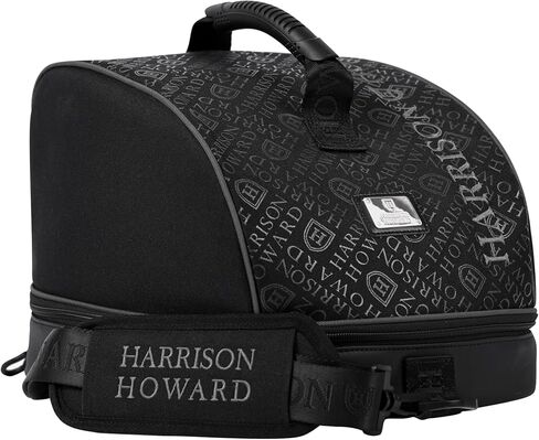 Harrison Howard Premium Helled Storage Case Sturdy 600D Fabric Fervior Helmet Bag Gear for Horse Riders Black in Kuwait
