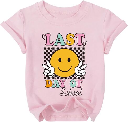 Happy Last Day of School Shirt Toddler Last Day of School Tshirt Kids Graduation Gift Top 5-12 Years in Saudi Arabia