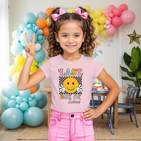 Happy Last Day of School Shirt Toddler Last Day of School Tshirt Kids Graduation Gift Top 5-12 Years in Saudi Arabia