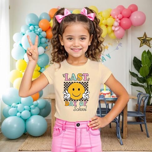 Happy Last Day of School Shirt Toddler Last Day of School Tshirt Kids Graduation Gift Top 5-12 Years in Saudi Arabia