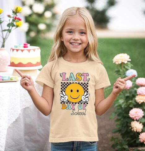 Happy Last Day of School Shirt Toddler Last Day of School Tshirt Kids Graduation Gift Top 5-12 Years in Saudi Arabia