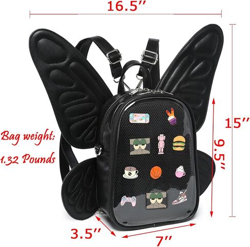 Ita Bag Backpack Butterfly Wings Fashion Purses and Handbags JK Bags Detachable Straps in Kuwait