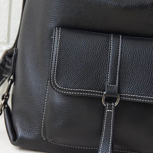 Genuine Leather Backpack Purse for Women Large Capacity, Anti-Theft Travel Backpack Leather Convertible Shoulder Bag with 2 Adjustable Straps in Kuwait