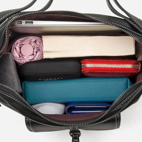 Genuine Leather Backpack Purse for Women Large Capacity, Anti-Theft Travel Backpack Leather Convertible Shoulder Bag with 2 Adjustable Straps in Kuwait