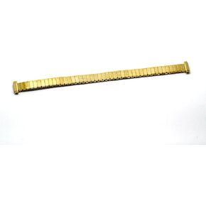 8-10MM GOLD STAINLESS STEEL THIN EXPANSION WATCH BAND STRAP(NARROW WIDTH)