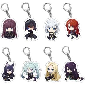 JCvCX 8 قطع سماحة في الظل سلاسل المفاتيح Cid Kageno المفاتيح كلير Kageno حلقة رئيسية سيارة مفتاح سلسلة مفتاح العلامة أليس مدغار تأثيري سلاسل المفاتيح الاكريليك in Kuwait