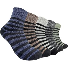 Men Women Socks Thick Thermal Hiking Winter Warm Boot Heavy Soft Cozy Socks for Cold Weather 5Pairs
