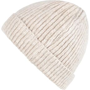 Lilax Rib Knit Women and Men's Beanie, Soft and Warm Cuff Winter Beanie Hat