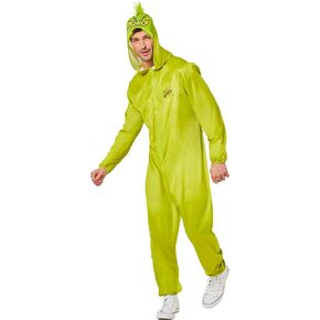InSpirit Designs Dr. Seuss, Grinch Adult Jumpsuit