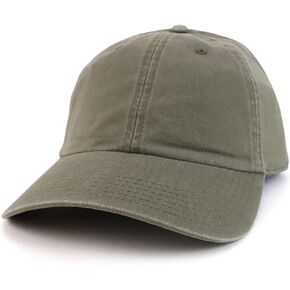 Armycrew Oversized XXL Soft Crown Washed Cotton Twill Dad Baseball Hat