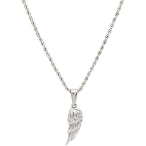 Wing Necklace: Angel Wing Pendant Chain for Boyfriend, Girlfriend, Father - Perfect Gold Wing Pendant Necklace 316L Stainless Classic