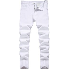 FREDD MARSHALL Men's Fleece Lined Skinny Winter Slim Fit Thicken Warm Stretch Jeans