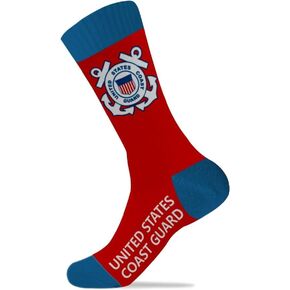 Dutern U.S Military Coast Guard Socks Men's Cotton Crew Athletic Socks, Multipairs basketball socks absorb sweat and breathable sports socks- one Pair in Kuwait