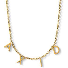 Sorority Shop Alpha Xi Delta Necklace — AXD Name Necklace, 18K Gold Plated Sorority Gifts Necklace, Long-Lasting Alpha Xi Delta Gifts for Women