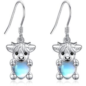 Horse/Bee/Llama/Owl/Jellyfish/Parrot/Bunny/Duck/Penguin/Flamingo/Paw Print/Panda/Dolphin/Hummingbird Earrings Sterling Silver Animal Jewelry Mothers Day Gifts for Women