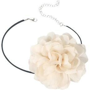 iuviwey Floral Choker Necklace for Women Girls Large Artificial Flower Velvet Collar