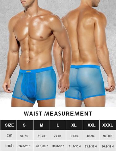 سراويل داخلية مثيرة للرجال من Casey Kevin للرجال قابلة للتنفس وشبكة مثيرة شفافة من خلال الملابس الداخلية المنتفخة وحقيبة الجذع in Kuwait