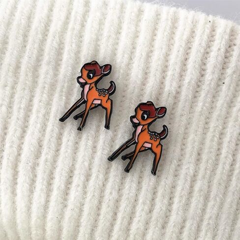 اقراط بامبي ثامبر بريمة معدنية بتصميم انيمي كرتوني للبنات والنساء والرجال, الزنك, لا أحجار كريمة in Kuwait