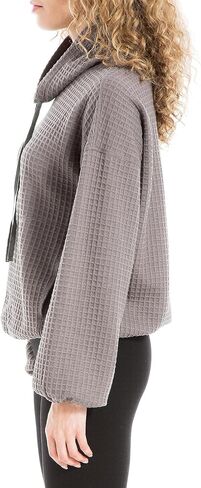 Max Studio Women's Cowl Neck Long Sleeve Waffle Knit Pullover in Saudi Arabia