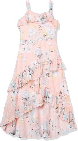 Speechless Girls' One Size Spaghetti Strap Ruffle Dress in Saudi Arabia