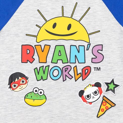 RYAN'S WORLD Combo Panda Red Titan T-Shirt Toddler to Little Kid in Kuwait