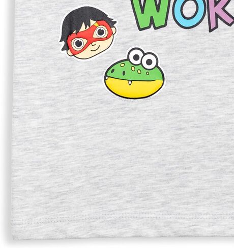 RYAN'S WORLD Combo Panda Red Titan T-Shirt Toddler to Little Kid in Kuwait