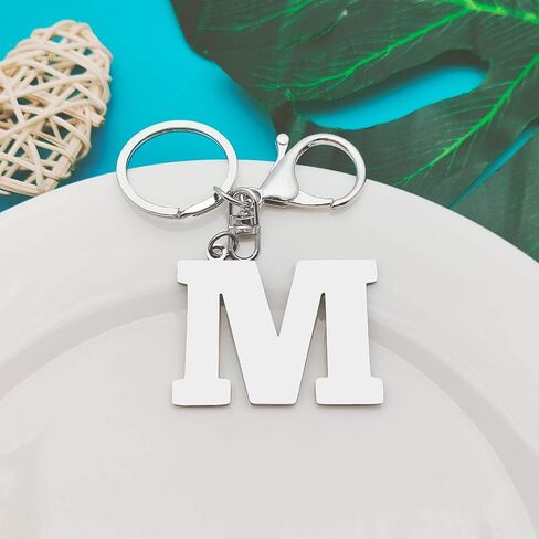 Alphabet Initial Letter A-Z Keychain Single Letter Key Chain Letter Key Chains Women Men for Car Keys (Letter E) in Kuwait