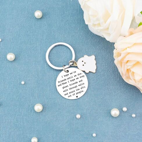 IURFURT Best Friend Keychains Long Distance Friendship Giftsfor Women Friends Funny Birthday Gifts for Friends ChristmasHalloween Gifts for Friends Classmates in Kuwait