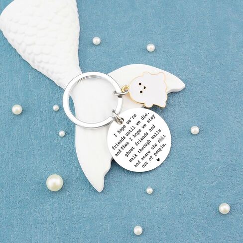 IURFURT Best Friend Keychains Long Distance Friendship Giftsfor Women Friends Funny Birthday Gifts for Friends ChristmasHalloween Gifts for Friends Classmates in Kuwait
