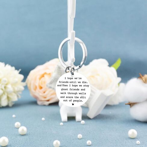 IURFURT Best Friend Keychains Long Distance Friendship Giftsfor Women Friends Funny Birthday Gifts for Friends ChristmasHalloween Gifts for Friends Classmates in Kuwait
