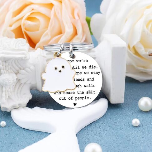 IURFURT Best Friend Keychains Long Distance Friendship Giftsfor Women Friends Funny Birthday Gifts for Friends ChristmasHalloween Gifts for Friends Classmates in Kuwait