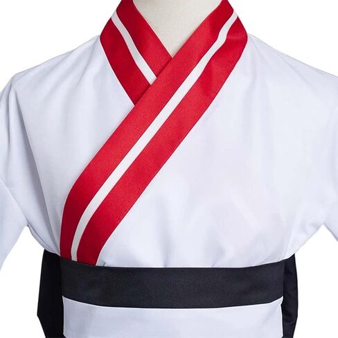 فستان Lioskey Agatsuma التأثيري فستان Tanjirou Kimono فستان Rengoku فستان الزي الهالوين مجموعة كاملة in Kuwait