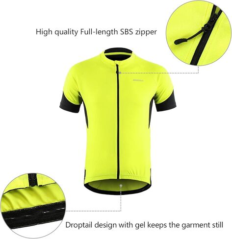 قميص رجالي لركوب الدراجات من BERGRISAR بأكمام قصيرة MTB مع جيوب بسحاب in Kuwait