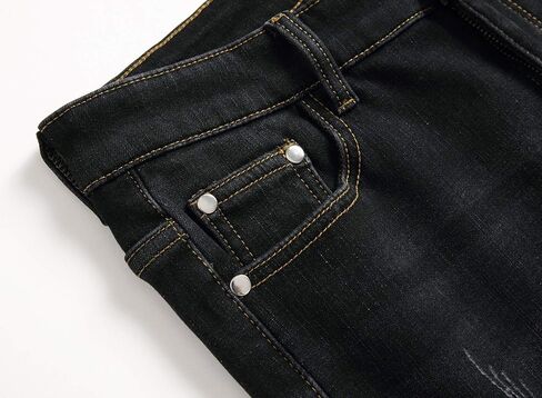 FREDD MARSHALL Men's Fleece Lined Skinny Winter Slim Fit Thicken Warm Stretch Jeans in Saudi Arabia