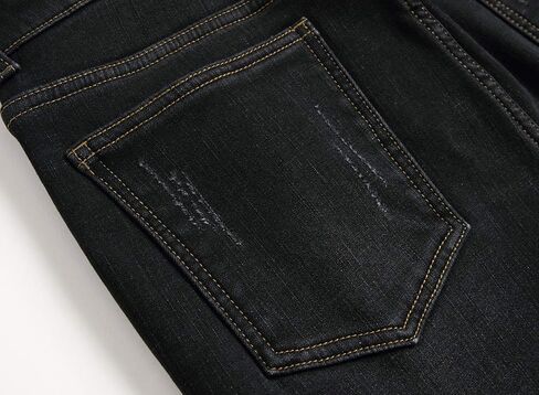 FREDD MARSHALL Men's Fleece Lined Skinny Winter Slim Fit Thicken Warm Stretch Jeans in Saudi Arabia