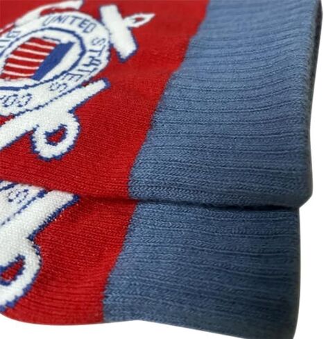 Dutern U.S Military Coast Guard Socks Men's Cotton Crew Athletic Socks, Multipairs basketball socks absorb sweat and breathable sports socks- one Pair in Kuwait
