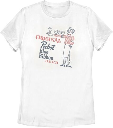 Fifth Sun Pabst PBR Serve Women's Traditional Short Sleeve Tee Shirt in Saudi Arabia