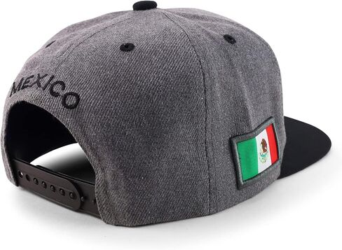 Trendy Apparel Shop Cities of Mexico Circular Logo Embroidered Flatbill Snapback Baseball Cap in Saudi Arabia