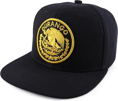 Trendy Apparel Shop Cities of Mexico Circular Logo Embroidered Flatbill Snapback Baseball Cap in Saudi Arabia