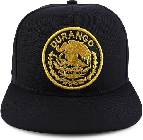 Trendy Apparel Shop Cities of Mexico Circular Logo Embroidered Flatbill Snapback Baseball Cap in Saudi Arabia