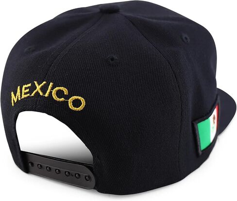 Trendy Apparel Shop Cities of Mexico Circular Logo Embroidered Flatbill Snapback Baseball Cap in Saudi Arabia