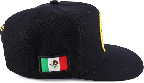 Trendy Apparel Shop Cities of Mexico Circular Logo Embroidered Flatbill Snapback Baseball Cap in Saudi Arabia