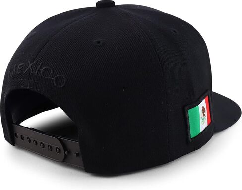 Trendy Apparel Shop Cities of Mexico Circular Logo Embroidered Flatbill Snapback Baseball Cap in Saudi Arabia