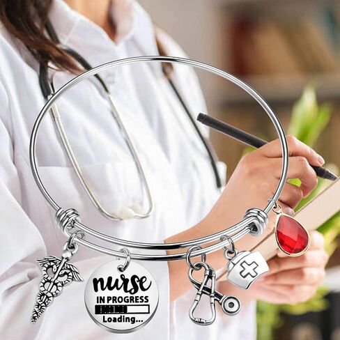 CENWA Future Nurse Gift Nurse Graduation Gift Nurse in Progress Student Nurse Bracelet Nursing Student Jewelry in Saudi Arabia