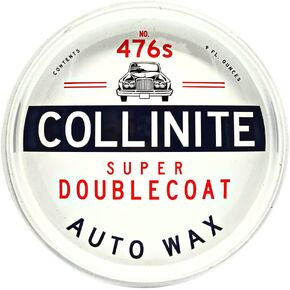 Collinite 476 Super Doublecoat Wax-Carnauba + Polymer Sealant - High Gloss Shine + Ultra Durable Hydrophobic Beading & Long-Lasting Paint Protection for Cars, Trucks, and Motorcycles (9 fl oz)