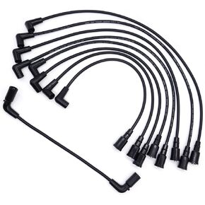 HiSport Spark Plug Wire Set 9718Q - Compatible with Cady Chevy GMC 5.7L V8 HI Temp, Replace 88862381 9388D