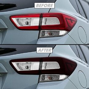 SlickMod PreCut Vinyl Smoke Tint for 2018-2022 Subaru Crosstrek Tail Light & Reflector (1. Taillight, 20% Dark Smoke)