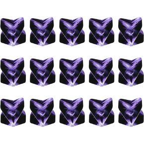 PATIKIL Extra Thick Standard Dart Flights, 30 Pack Durable Flights for Enhanced Performance, Storm Pattern, Purple