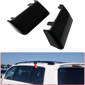 Black Roof Rack Rail Cover Protection Cover Shell for Toyota Highlander 1998-2005 2006 2007(Center Cover Driver，Passenger Side