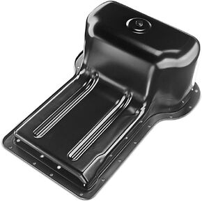 A-Premium Lower Engine Oil Pan Sump with Drain Plug Compatible with Ford F-250/250/350/450/550 Super Duty 2003-2010, V8 6.0L Diesel